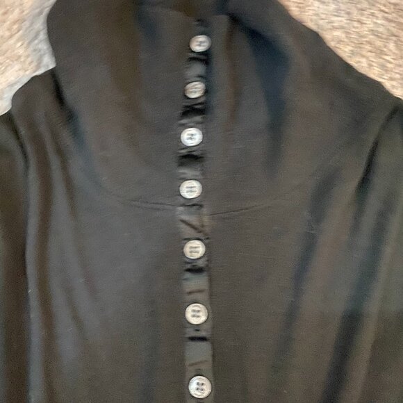 Old Navy Black Henley - Picture 2 of 4